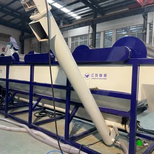 Automatic 500KG/H PP Plastic Film Scrap Washing Machine Squeezing Dryer New PE LDPE Washing Drying Equipment Manufacturing Plant