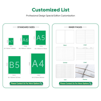 Planificador A7 A5, venta al por mayor, planificador diario portátil, impermeable, tamaño de bolsillo, cuaderno de notas personalizado para estudiantes, escuela