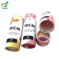 Tube poussoir en papier kraft recyclé 2,5 oz à bas prix avec impression invisible pour déodorant, baume à lèvres, huile essentielle, crème pour le visage, perruques