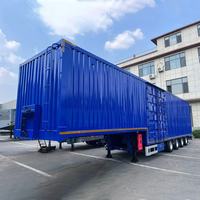 Semi-remorque fourgon sec Chitu 53 pieds de long, plaque d'acier blindée pour l'Amérique du Nord, charge utile maximale 70 000 kg, 3 essieux, capacité 60 tonnes, excellente qualité