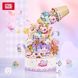 LOZ1953 Juego de Bloques de Construcción de Plástico Creativo, Caja de Música Fluida con Forma de Corazón, Juguete Modelo de Viaje Floral Maravilloso para Días Festivos Culturales - Product Image 3