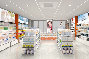 Vẻ đẹp hiển thị đồ đạc tùy chỉnh làm đẹp cửa hàng hiển thị Rack cho không gian nhỏ cửa hàng bán lẻ thiết kế nội thất - Product Image 4