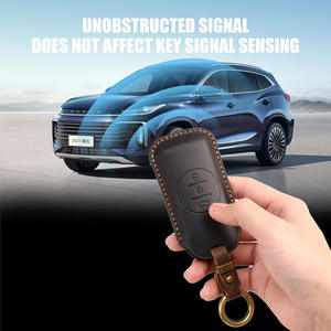 ซองใส่กุญแจรถหนังแท้แบบวินเทจใหม่ เหมาะสำหรับ Chery Exeed Tiggo 7  งานแฮนด์เมด พร้อมหัวเข็มขัด - Product Image 4
