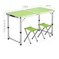 Table de repas d'extérieur moderne rectangulaire en alliage d'aluminium pliable, réglable en hauteur, légère et durable, garantie 5 ans
