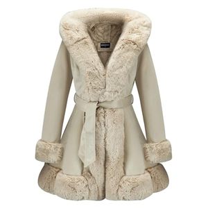 Veste pour femmes à la mode 2025 avec manches longues <span class=keywords><strong>Parka</strong></span> avec poches Manteau d'hiver chaud avec ceinture - Product Image 1