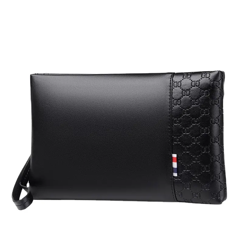 Fashion Men's Clutch Bag Custom Ultra-thin Mens Clutch Bag Handbag Pu Leather Large Capacity Wallet Men's Clutch Bag