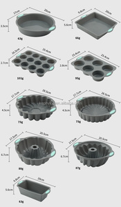 Molde <span class=keywords><strong>de</strong></span> silicona resistente a altas temperaturas para horno, estilo sencillo, para hornear donuts, tostadas, pan y chiffon. - Product Image 3