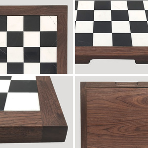 Custom-made solid wood chessboards, walnut wood chessboards, <b>entertainment</b> and leisure chessboards, directly supplied by - Product Image 4