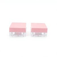 Boîte rotative transparente carrée en plastique ABS pour cosmétiques, base pour poudre libre, rouge à lèvres, fard à paupières, blush, avec plateau individuel