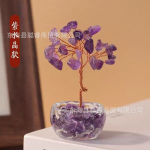 Ornement Arbre à Monnaie en Cristal, Agate Rouge, Mini Décoration de Bureau, Maison, Voiture, Cadeau - Product Image 2