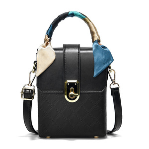 Fashion Popular Women <b>Small</b> <b>Handbags</b> Designer Sling Bag Wholesale Black PU Leather Mini <b>Handbags</b> for Girls - Product Image 2