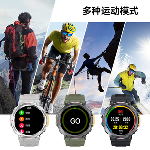 สมาร์ทวอทช์ RUN2 หน้าจอ TFT 1.5 นิ้ว ความละเอียด 400x400 พร้อมระบบแจ้งเตือน SOS วัดอัตราการเต้นของหัวใจ วัดความดันโลหิต วัดคลื่นไฟฟ้าหัวใจ (ECG)  ติดตามรอบเดือนสำหรับผู้หญิง มาตรฐานกันน้ำ IP68 เหมาะสำหรับกีฬากลางแจ้ง ทนทาน รุ่น Run 2 - Product Image 3