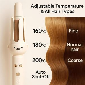 Rizador de Pelo Automático de 28 mm, Herramienta de Peinado Iónica con Calentamiento Rápido - Product Image 1