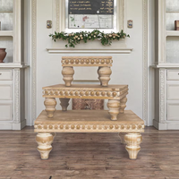 Plateau à plusieurs niveaux en bois support perlé piédestal affichage Riser pour ferme cuisine salle de bain salon décor articles divers nourriture