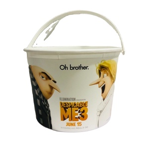 Contenedores de Plástico Reutilizables de 128 oz para Palomitas de Maíz con Asa, Recipientes para Snacks para Fiestas Temáticas de Noche de Cine, Hechos en Vietnam - Product Image 2