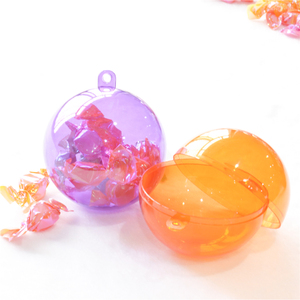 Wholesale 2 hollow plastic balls blue color plastic balls - Product Image 2