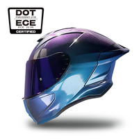 Casco Moto in ABS a Prezzo di Fabbrica, Schema Colori Personalizzabile, Integrale, Fodera Rimovibile con Certificazione DOT/ECE