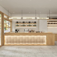 Bureau de réception moderne en bois massif de conception nouvelle pour hôtel, supermarché, immeuble de bureaux - Utilisation commerciale, caractéristiques écologiques