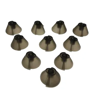 hearing aid parts medical silicone smoky grey hearing aid tulip dome ear tips for open fit open air and RITE hearing aids