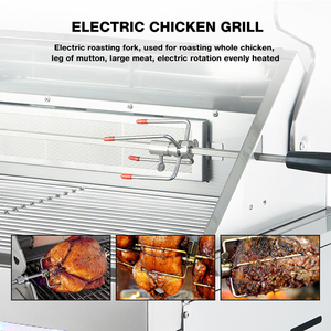 Factory Professional Outdoor <strong>BBQ</strong> Grill 5 Burners 304 Stainless Steel High Pressure Safety LPG NG <strong>Dual</strong> <strong>Fuel</strong> for Household Use - Product Image 5