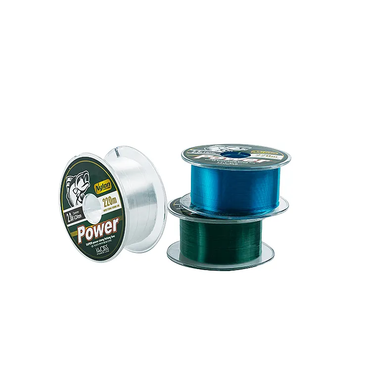 100% Nylon Monofilament 220 meter fishing Line with spool and packaging box