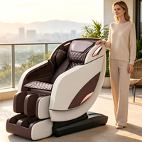 Fauteuil de massage électrique Shiatsu à gravité zéro automatique Zhouqi Home avec fonction chauffante et manipulateur dorsal