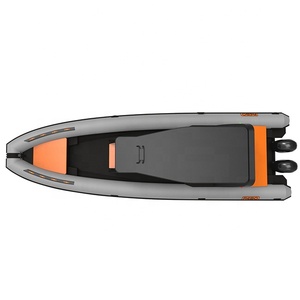 Sunbed RIB 860 28.7ft Double Deep V Aluminum Hull RIB Inflatable Hypalon/<b>PVC</b> Boat With T <b>Top</b> - Product Image 5