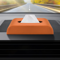Porte-mouchoirs universel en cuir PU pour voiture, étui créatif pour serviettes, pour tableau de bord, porte latérale, adapté à Honda, Toyota, Ford, BMW, Benz