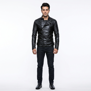 Chaqueta de Cuero para Hombre de Alta Calidad, Corte Entallado, Elegante, Nueva Colección, Precio de Mayoreo, Chaqueta Cómoda y Estilosa para Hombre - Product Image 1