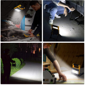 Base magnetica Super Luminoso 10W 1200LM Portatile Ricaricabile A <span class=keywords><strong>LED</strong></span> Lampada di Lavoro e Gancio COB Proiettore - Product Image 6