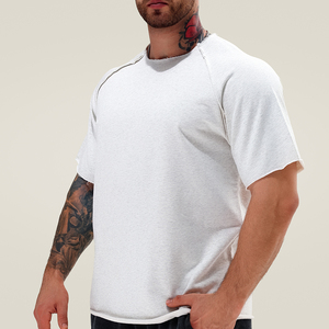 Người Đàn Ông Của Giản Dị <span class=keywords><strong>Raglan</strong></span> Trống T-Shirt Tùy Chỉnh Bông Nặng Thể Thao <span class=keywords><strong>Raglan</strong></span> <span class=keywords><strong>TEE</strong></span>-Shirts Cho Nam Giới Silicone <span class=keywords><strong>Raglan</strong></span> Phòng Tập Thể Dục Áo Sơ Mi - Product Image 4