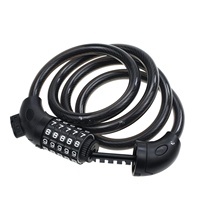 Candado de Cadena con Combinación de 5 Dígitos, Portátil, Antirrobo, para Bicicleta, Scooter Eléctrico y Motocicleta
