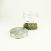 Conteneur alimentaire en verre écologique de 800 ml avec couvercle à vis pour la conservation de la fraîcheur du sucre, des biscuits, du café et des produits de cuisine - Vente en gros