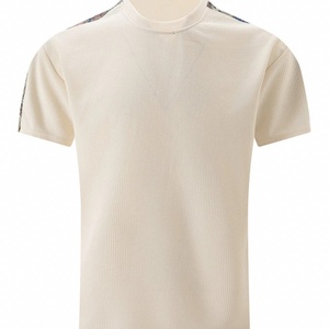 Camiseta de Verano 2024, Estilo Urbano, para Hombre, Personalizable, de Secado Rápido, Antiarrugas, Transpirable, con Contraste de Color - Product Image 3