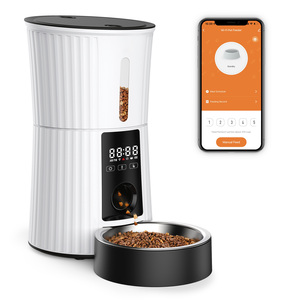 Distributeur automatique de nourriture pour chat et chien 4L avec connexion WiFi, écran tactile LED, enregistreur vocal et système anti-blocage - Product Image 2