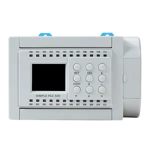 Huaqingjun12-in 12-outリレー出力PLC2チャンネルアナログ出力0-10V plc for VFD