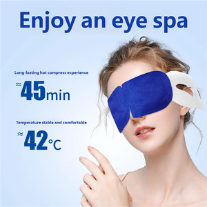 Masker Mata Herbal Pemanas Sendiri Sekali Pakai Uap Hangat Bersertifikat CE untuk Meredakan Kelelahan Saat Tidur Perjalanan Kantor 20 Menit Pabrik OEM - Product Image 1