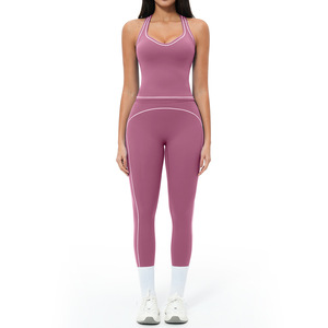 Nuevo Conjunto Deportivo para Mujer, Yoga, Elástico en 4 Direcciones, Ligero, Sólido, Ecológico, de Secado Rápido, Transpirable, 6 Piezas - Product Image 3