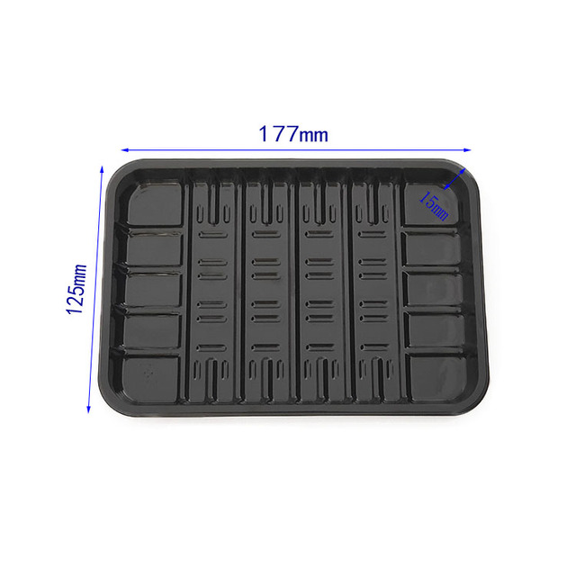 Custom PET Plastic Tray for Fruit, Vegetable, and Meat - Food Safe, Clear Display Packaging