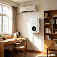 Stabilisateur de tension mural monophasé RUIKANG 5000VA, entrée 100-260V, sortie 220V, écran LCD, AVR, matériau PC, pour usage domestique