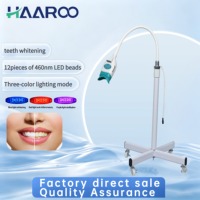 Appareil professionnel de blanchiment dentaire à lumière froide à 12 perles, 3 modes de couleur, machine d'éclaircissement avec base croisée stable