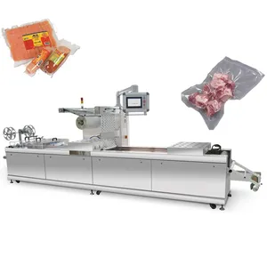 compact automatic vacuum thermoforming packaging machine for dry fruit with 1 year guarantee, export to Mexico