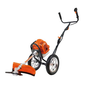 Débroussailleuse agricole manuelle avec lame métallique, moteur 98cc, puissance 1000W, hauteur de coupe minimale de 1 pouce - Product Image 1