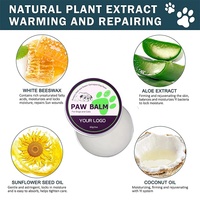Baume de patte naturel personnalisé d'usine OEM pour chiens et chats guérir et réparer les pattes de chien endommagées avec de l'huile de noix de coco aloès baume de griffe pour animaux de compagnie