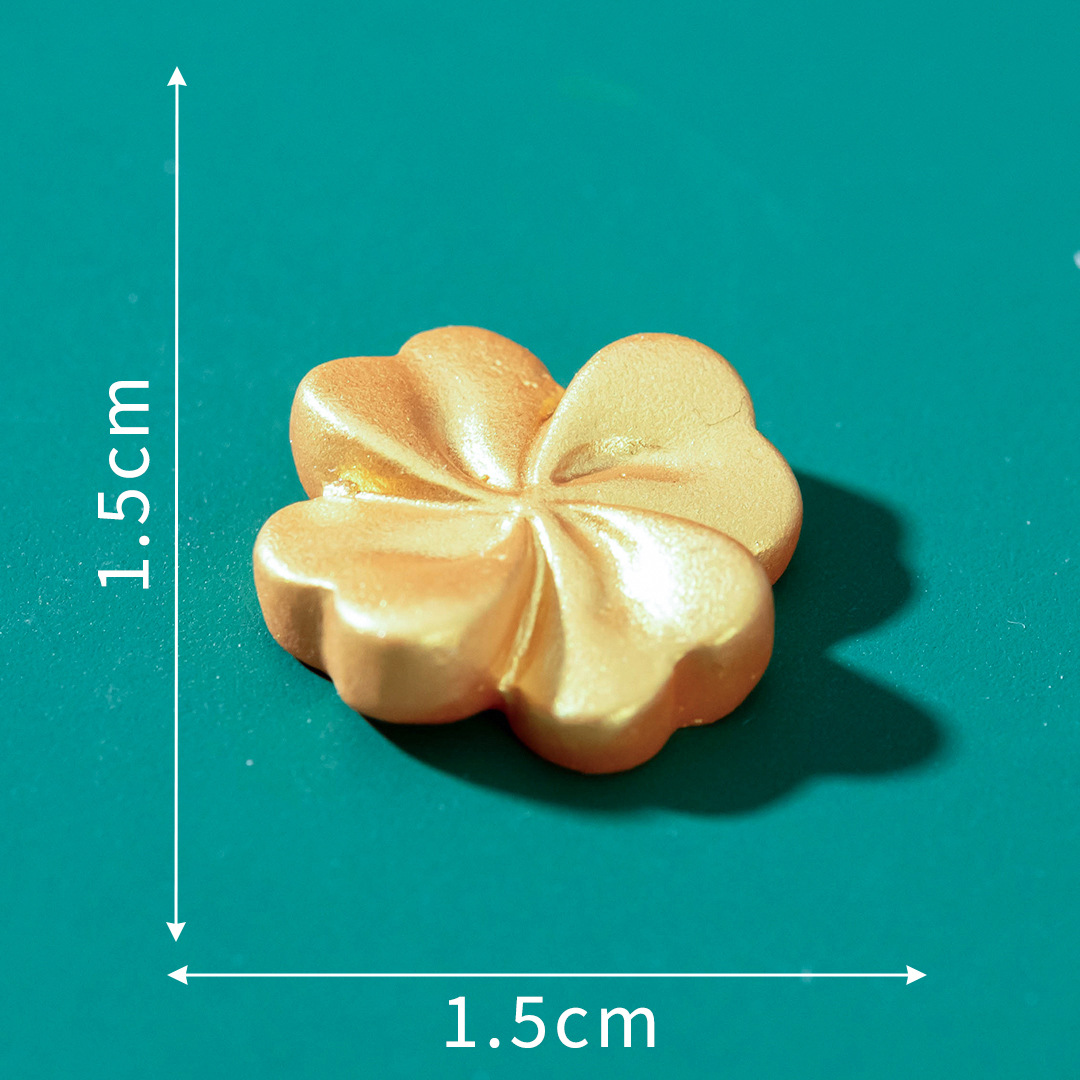 N.º6 Trébol de cuatro hojas dorado