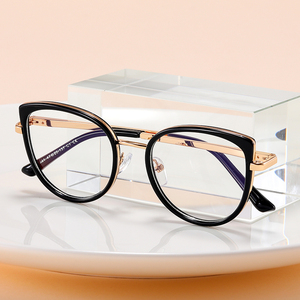 MS 991031 nuova moda per bambini simpatici Cat Eye TR90 + metallo montatura ottica occhiali firmati luce blu Logo personalizzato - Product Image 2