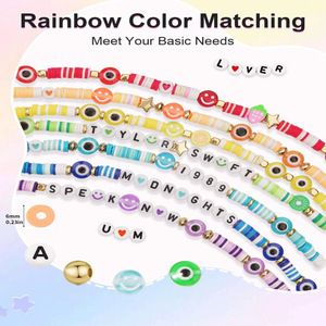 Diy <b>Clay</b> Bead Jewelry Making Kit 5000 Pieces Polymer <b>Clay</b> <b>Set</b> For Kids Age 7 12 Years Craft Toy With Tools And Charms - Product Image 3