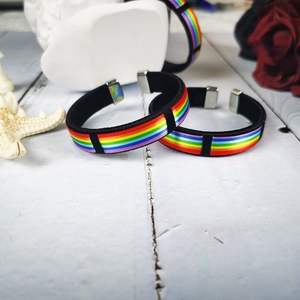 Pride Rainbow LGBT pulsera hecha a mano trenzada ajustable <span class=keywords><strong>Gay</strong></span> Pride accesorios <span class=keywords><strong>amistad</strong></span> cadena pulsera para lesbianas bisexuales - Product Image 4