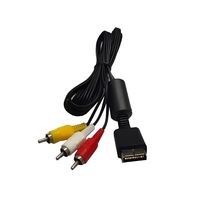 Câble audio-vidéo RVB trois couleurs AV/Ligne avec fil de cuivre nu pour consoles de jeux PS1/PS2/ pour connexion TV