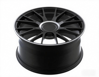 5*112mm multi-rayons passager en alliage d'aluminium poudre noir mat personnalisé forgé jantes de voiture pour BMW BBS